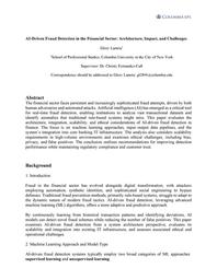 thumbnail for Glory Lamria_AI-Driven Fraud Detection in the Financial Sector- Architecture, Impact, and Challenges.pdf