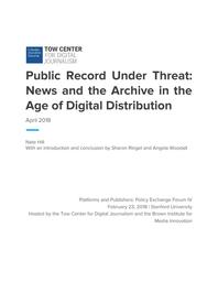 thumbnail for PEF IV_ Public Record Under Threat.pdf