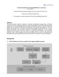 thumbnail for Glory Lamria_AI Cloud Architecture Using PaaS (Platform as a Service).docx