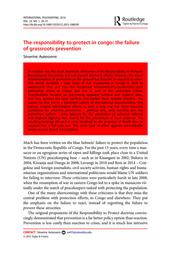 thumbnail for The responsibility to protect in congo the failure of grassroots prevention.pdf