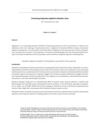 thumbnail for R Swidler, Envisioning Originalism Applied to Bioethics Cases.pdf