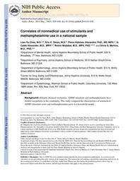 thumbnail for Chen_Correlates of nonmedical use of stimulants and methamphetamine use in a national sample.pdf