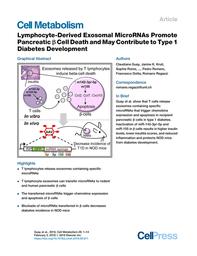 thumbnail for Lymphocyte-Derived Exosomal MicroRNAs Promote Pancreatic b Cell Death and May Contribute to Type 1 Diabetes Development.pdf