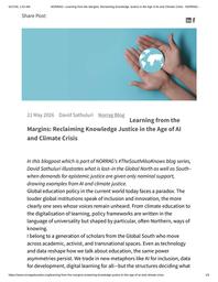 thumbnail for NORRAG –Learning from the Margins_ Reclaiming Knowledge Justice in the Age of AI and Climate Crisis - NORRAG -.pdf