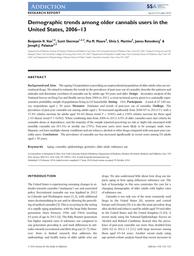 thumbnail for Han_Addiction_Demographic trends among older cannabis users in the United States, 2006-13..pdf