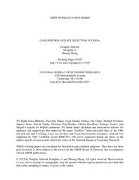 thumbnail for Land-Reform-and-Sex-Selection-in-China.pdf