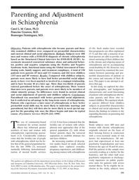 thumbnail for Parenting and adjustment in schizophrenia.pdf