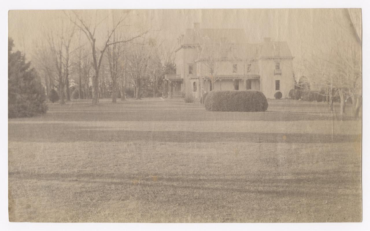 Side view of house.