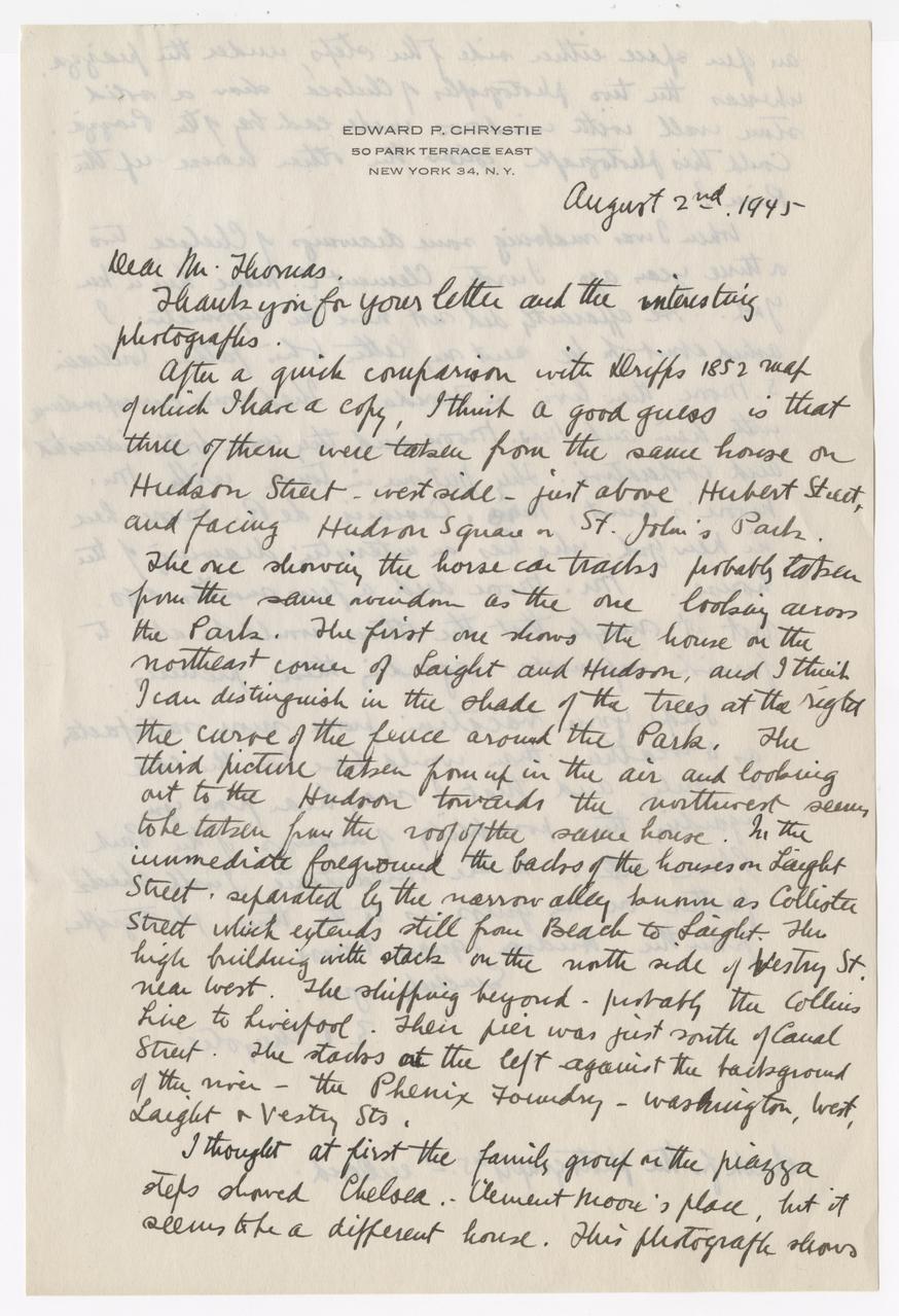 Handwritten letter.