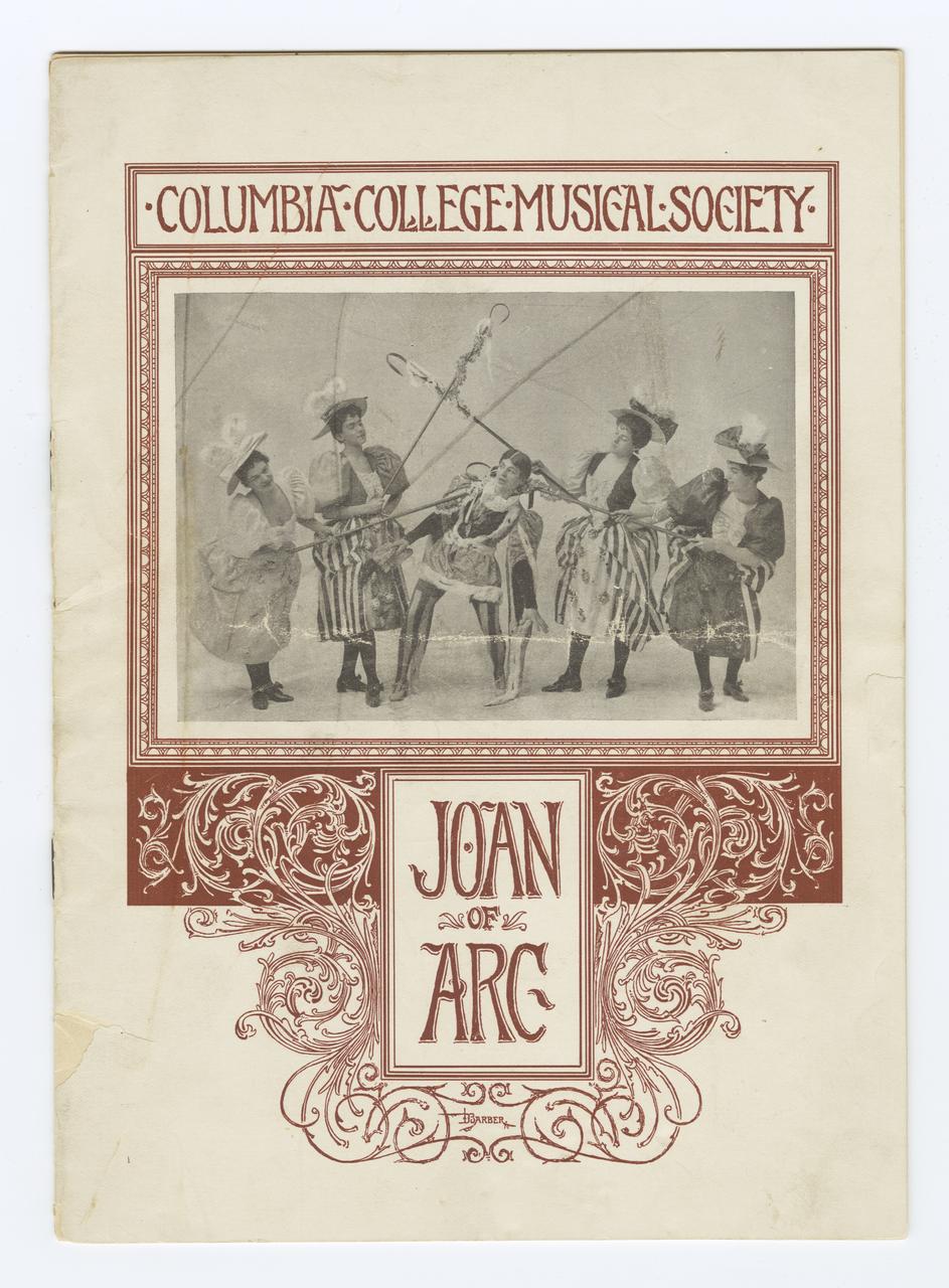 The cover of the program to a musical show "Joan of Arc"