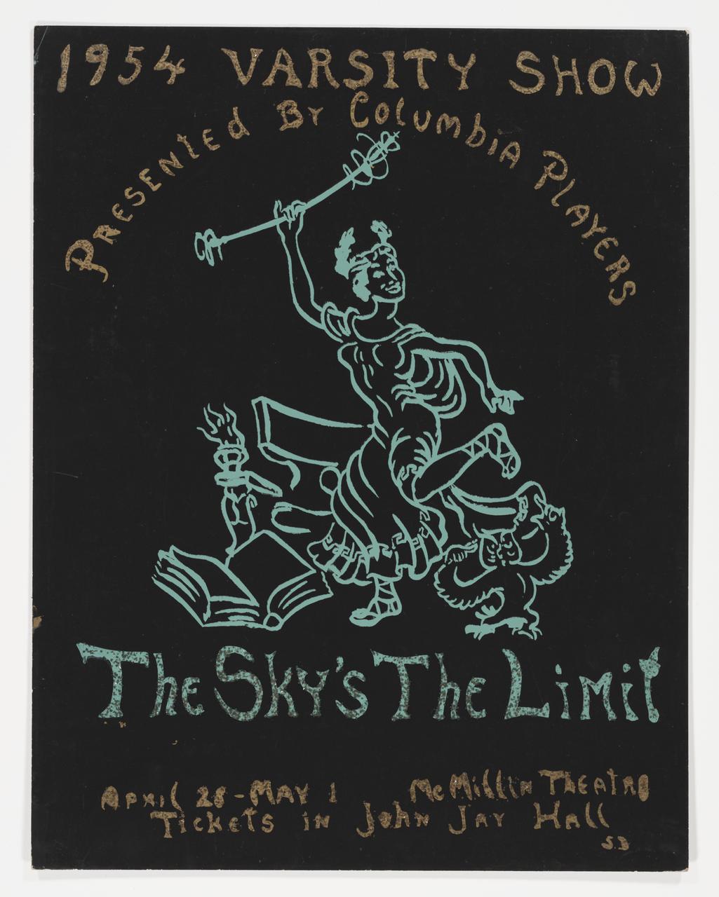 Poster of The Sky's The Limit with Alma Mater and her Owl dancing.